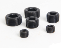 Bouchon de filetage de tuyau NPT YI TAL, douille hexagonale en alliage NPT1/16 1/8 1/4 3/8 1/2 3/4 1" Argent Noir pour l'automobile et les secteurs de la santé