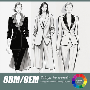 Yfy Cửa Hàng Tùy Chỉnh Phụ Nữ Bên Ăn Mặc Giản Dị Trang Phục Chất Lượng Cao Thiết Kế May Mặc Nhà Sản Xuất Thương Hiệu Riêng Dịch Vụ Thời Trang - Product Image 2