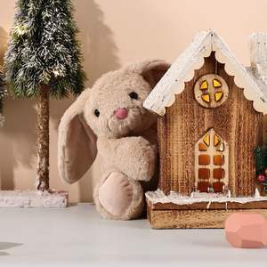 Boneka kelinci sublimasi telinga panjang kustom mainan boneka kelinci mewah hadiah mainan Transfer panas mewah kelinci Paskah - Product Image 5