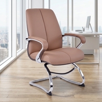 Chaise de bureau de direction de luxe au design unique, haut de gamme, en cuir synthétique, pour grands et robustes