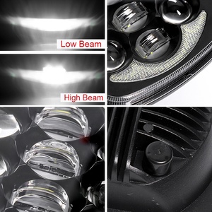 Alta calidad <span class=keywords><strong>7</strong></span> pulgadas 105W camión luz 5X7 Led faro 7X6 ''LED cuadrado sellado haz faros delanteros con DRL para Toyota Hilux Pickup - Product Image 4