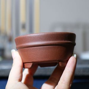 Maceta de Flores Zisha en Miniatura, Pequeña Maceta de Escritorio para Bonsái, Maceta Hecha a Mano para Suculentas - Product Image 2