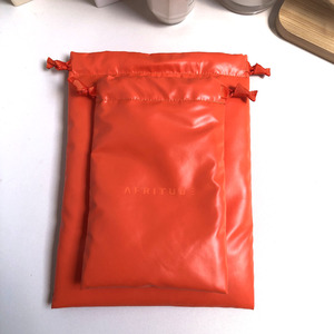High Quality Soft OEM Custom Logo PU Leather <b>Drawstring</b> <b>Pouch</b> Gift Makeup Perfume Packing Leather Dust Waterproof <b>Pouch</b> - Product Image 6