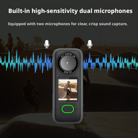 Mini Cámara para Bicicleta DLC, Video 4K, Resistente al Agua IPX6, Control por WiFi y Aplicación, para Ciclistas, Entusiastas de Deportes al Aire Libre, Grabación Diaria