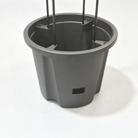 Pot en plastique pour plantes grimpantes avec treillis, ensemble de support de culture pour plantes de jardin, 4 niveaux