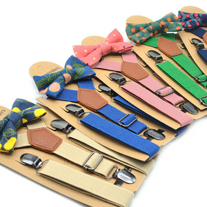 All'ingrosso bambini <span class=keywords><strong>bretelle</strong></span> papillon Set 4 clip Y-Back <span class=keywords><strong>bretelle</strong></span> elastiche <span class=keywords><strong>con</strong></span> papillon Bowknot matrimonio nero rosa ragazzo ragazze <span class=keywords><strong>bretelle</strong></span> - Product Image 3