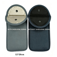 Pochette de téléphone à fermeture à pression en tissu polyester personnalisée à faible MOQ pour iPhone 18 Pro Max et toutes marques de téléphones, avec protection anti-signaux