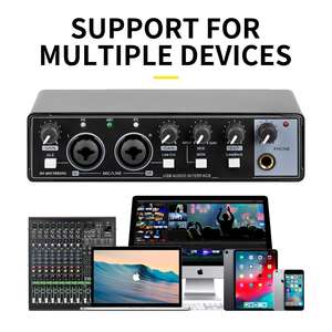 <span class=keywords><strong>Carte</strong></span> <span class=keywords><strong>son</strong></span> d'enregistrement en studio professionnelle Xtuga M-22D, nouveau modèle, interface audio USB, réduction du bruit, métal, <span class=keywords><strong>pour</strong></span> guitaristes - Product Image 4