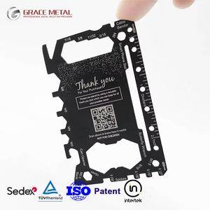 Multiutensile Personalizzato in Acciaio Inox a Forma di Carta di Credito per Regali Aziendali e Promozioni - Product Image 1