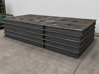 Plaques de base métalliques grand format personnalisées |   Usinage CNC industriel surdimensionné, découpe laser et soudage de tôles lourdes