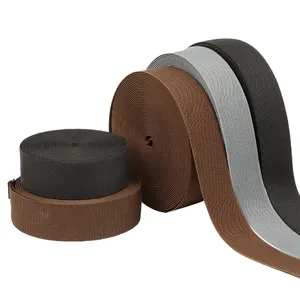 10mm-70mm 화이트 블랙 컬러 폴리에스터 탄성 허리띠 의류 용 니트 탄성 밴드