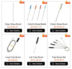 Brosse à <span class=keywords><strong>paille</strong></span> en acier inoxydable personnalisée Brosse à bouteille écologique Brosse <span class=keywords><strong>de</strong></span> nettoyage à <span class=keywords><strong>paille</strong></span> - Product Image 6