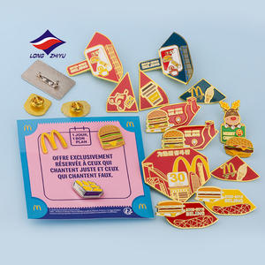 Longzhiyu, 20 Años de Fabricación, Insignia de Metal Esmaltada Personalizada, Pin de Solapa para Celebraciones, Cumpleaños, Recuerdos y Regalos - Product Image 1