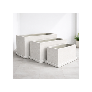 Pots de jardin de haute qualité, grands pots à fleurs en fibre de verre, nouveau modèle de pots de jardin pour usage intérieur en hôtel - Product Image 1