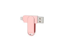 Flashdisk Logam Grosir Bersertifikasi MFI, USB Tipe C Lightning Antarmuka Ganda, Mini Thumb Memory Stick OTG U Disk