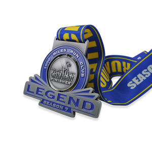 Design unique 10km Spinning Antique Argent Plaqué Course Cyclisme Finisseur <span class=keywords><strong>Spinner</strong></span> Insert Spin Award Médaille - Product Image 3