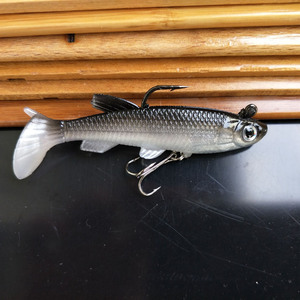 Señuelo de pesca marina con cola en T de 8 cm y 14 g para lubina, cebo artificial para pesca en agua salada - Product Image 4