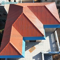 Tuiles de toiture en PVC écologiques Roma 4 couches en résine ASA