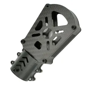 Best selling CNC machined Aluminum Carbon Fiber Drone Motor Mount Parts Adapter cheap price