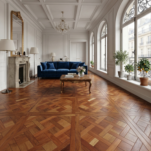 Parquet <span class=keywords><strong>Flotante</strong></span> de <span class=keywords><strong>Roble</strong></span> con Patrón Versalles, 15 mm, Recubierto con UV, Certificado FSC para Proyectos, Superventas - Product Image 2