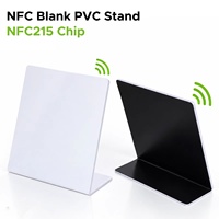 Support de table NFC vierge en PVC imprimable avec puce NFC215 pour réseaux sociaux, prêt à l'emploi