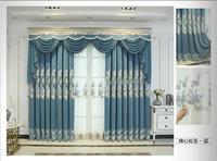 Stock d'usine bon marché tissu de rideau en polyester brodé transparent pour le salon