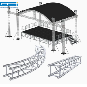 Sistema de armazón curvo de aluminio versátil ESI portátil para varios diseños de techos y aplicaciones de escenario - Product Image 1