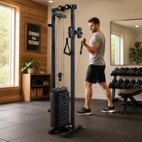 Équipement de fitness à domicile TOPFIT, appareil multifonctionnel d'entraînement de force, système de câbles croisés mural avec pile de poids