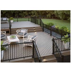 Vereenvoudigen Vierkante Balustrade Aluminium Reling Met Zwarte Kleur Voor Villa Dek - Product Image 4