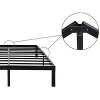 Lit simple en fer moderne et simple, très vendu, pour chambre d'enfant, dortoir scolaire, mobilier.
