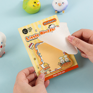 Bloc de Notas Adhesivas con Forma de Animales de la Serie Little Fluffball, Diseño Original con Pegamento en la Parte Posterior para Decoración del Hogar y la Oficina - Product Image 2