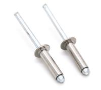 Rivets aveugles en acier inoxydable DIN7337, fournisseur de rivets aveugles en aluminium à tête bombée de type ouvert, colorés et argentés