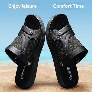 Nouvelles tongs classiques pour hommes 2026, style extérieur, semelle épaisse antidérapante et résistante à l'usure, couleur unie - Product Image 2