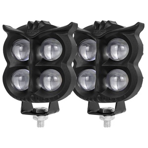 Projecteurs LED Mini Owl 4 LED pour Moto, Éclairage Populaire et Tendance, Résistants aux Intempéries, Blanc, Jaune, Multicolore - Product Image 3