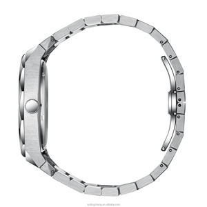 Montre classique en acier inoxydable argenté prête à être expédiée, avec lunette sertie de pierres arc-en-ciel, cadran effet poussière d'étoiles, bracelet en acier givré, montre à quartz pour homme - Product Image 6