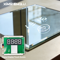 Sakelar Sensor Sentuh Pintar OEM&ODM Tampilan Digital Tiga Warna Waktu Suhu |   Timer Anti-Kabut Dimmer 12V untuk Hotel 60W PVC