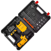 Kit combiné d'outils électriques de bricolage sans fil 21V perceuse sans fil avec batterie rechargeable, y compris tournevis électriques