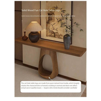 Table d'entrée en bois massif - Modèle design - Table de hall d'entrée - Nouvelle table d'appoint de style chinois - Table d'appoint artistique