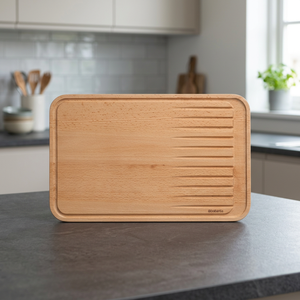 Planche à découper rectangulaire en bois massif, écologique, de style moderne, compatible lave-vaisselle, personnalisable, plateau de service BS INTERNATIONAL - Product Image 1