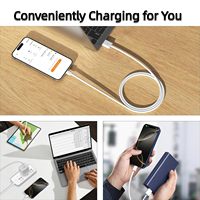 Câble USB vers USB-C 60W 3A à charge rapide, tressé en nylon, compatible CarPlay pour iPhone 17/16/15 Pro, MacBook, iPad Air Mini Pro, Samsung