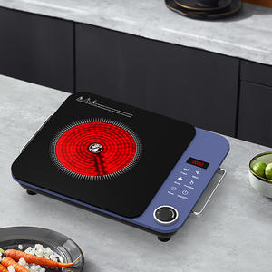 Керамическая стеклянная электрическая инфракрасная Одиночная плита портативная керамическая плита с сенсорным управлением горячий горшок для домашнего использования свободно стоящий таймер 3 ч - Product Image 3