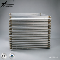 STARLIGHT CHUTES SC Acier galvanisé Acier inoxydable 304 Raccord d'angle rectangulaire à boulonner TDF/TDC pour conduits Personnalisable