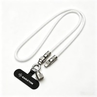 Kabel Data Lanyard HP Multifungsi Hot Sale 60W Tipe-C ke Tipe-C Pengisian Cepat Kabel USB Nylon Kepang Lepas Pasang
