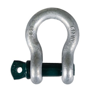 Silver 304 Stainless Steel European Style M5 Anchor Shackle Bow Rigging With <b>Pin</b> Clevis Ring for Heavy Industry and Mining Shack - Product Image 2