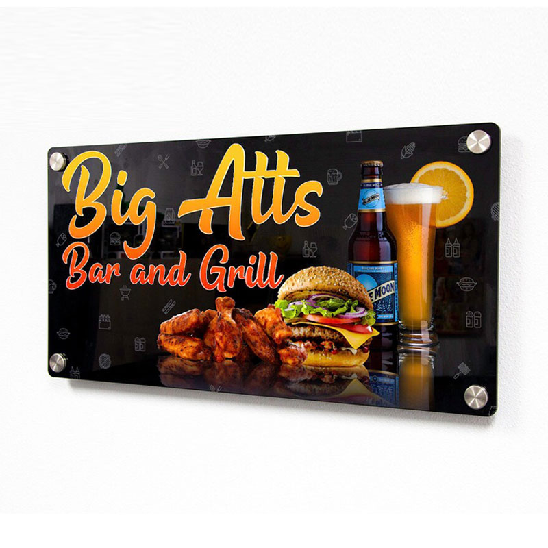 JAYI пользовательская УФ-печать акриловая настенная вывеска акриловая УФ печатная доска сервис перспекс рекламный щит