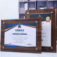 Plaque de récompense personnalisée en verre cristal avec impression UV, trophée de marque pour entreprise