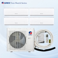 Climatiseur VRF Free Match 1 unité extérieure 4 unités intérieures murales R32 36000 Btu Système multi-split Climatisation centralisée