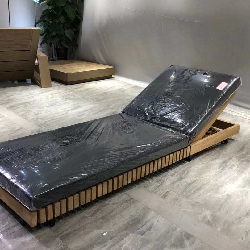 SIGMA Teak Chaise Lounge Poolside Sun Lounger Solid Wood Beach Lounge