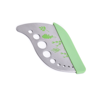 Draagbare Multifunctionele Kruid Dunschiller Keuken Cutter Rvs Manual Hand Held Plantaardige Chopper