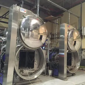 Máquina de autoclave para equipamentos de esterilização de alimentos com sistema de retorta estática